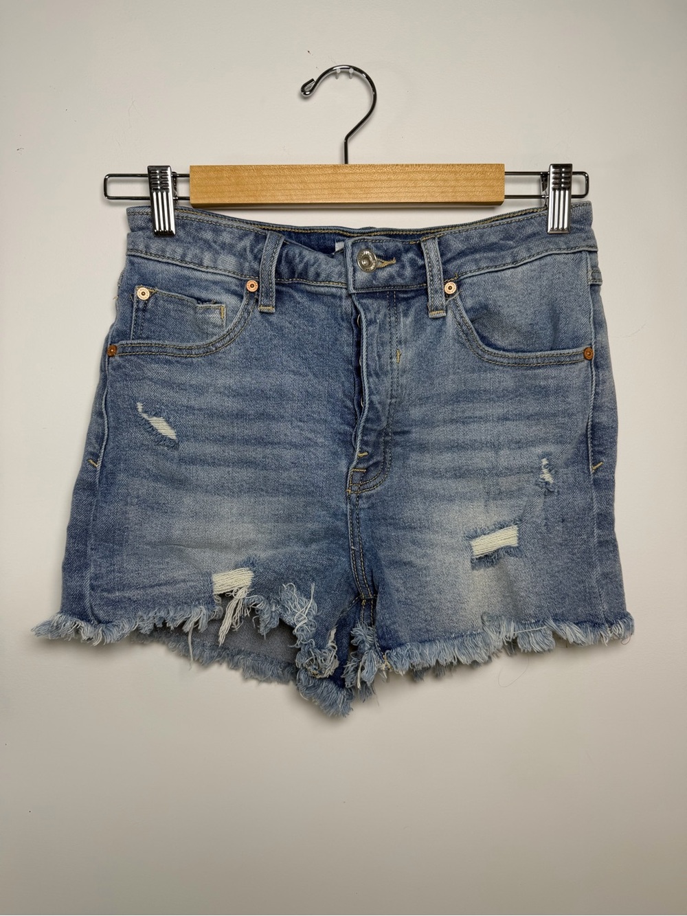 Special A Distressed‎ Denim Shorts Frayed  Size M